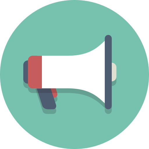Megaphone, bullhorn icon