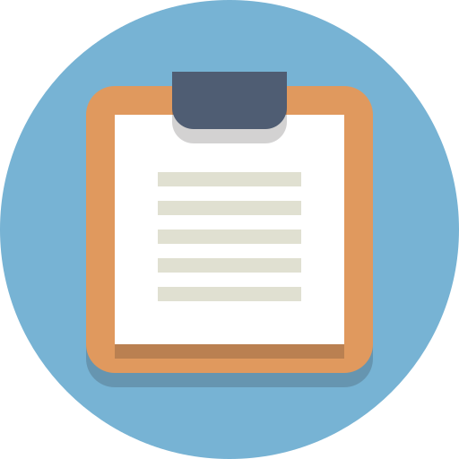 Clipboard, document icon