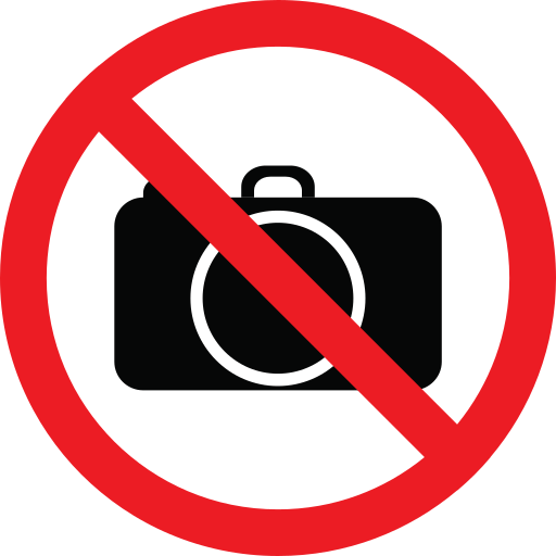 Camera, forbidden, impossible, prohibition icon