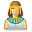 Egyptian, female, user icon