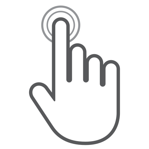 Finger, gesture, hand, interactive, scroll, swipe, tap icon