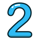 Numbers,Blue,Number,Two,Study,2