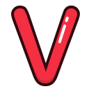 Letter,Red,V,Alphabet,Letters
