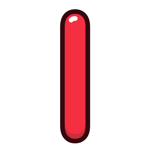 I, letter, red, alphabet, letters icon