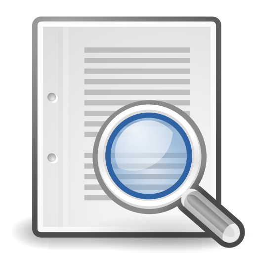 Edit, find icon
