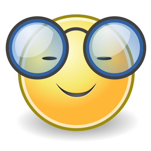 Glasses, face icon