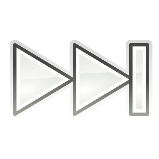 Forward, media, skip icon