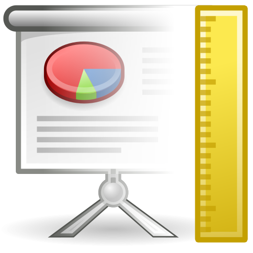 Presentation, template, office icon