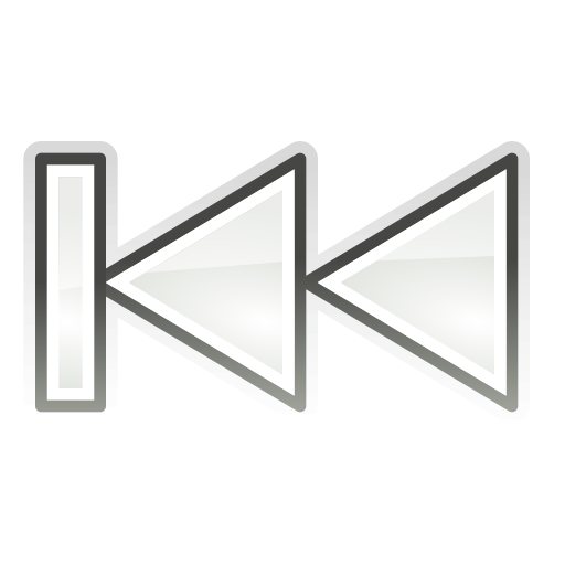 Media, backward, skip icon