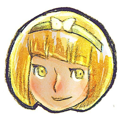Blond, girl icon
