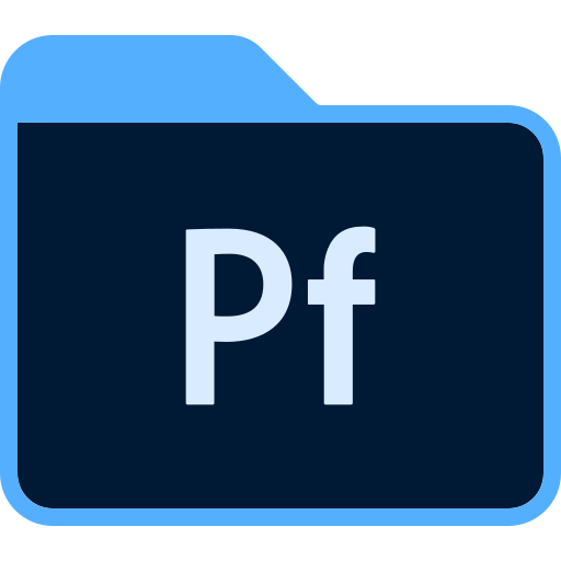 Adobe, folder, portfolio icon