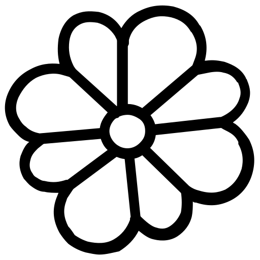 Flower, icq, media, network, social icon