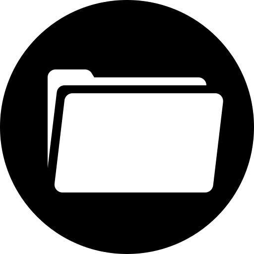Album, binder, circle, folder, portfolio, record icon