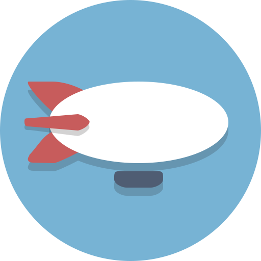 Blimp, zeppelin icon