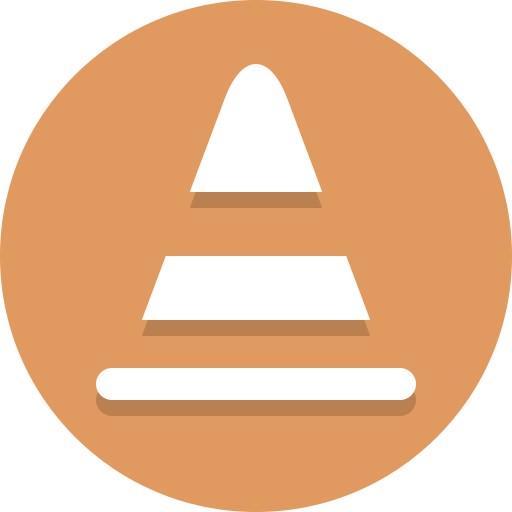 Cone, construction icon