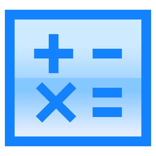 Calculator, equal, math, minus, multiplication, plus icon