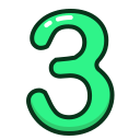 Green,Number,Numbers,Study,Three