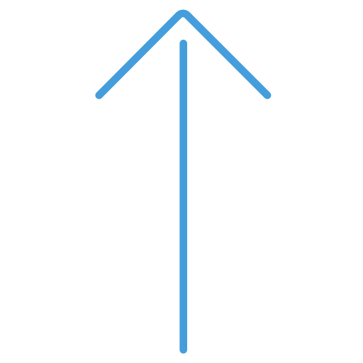 Arrow, blue, ui, up icon