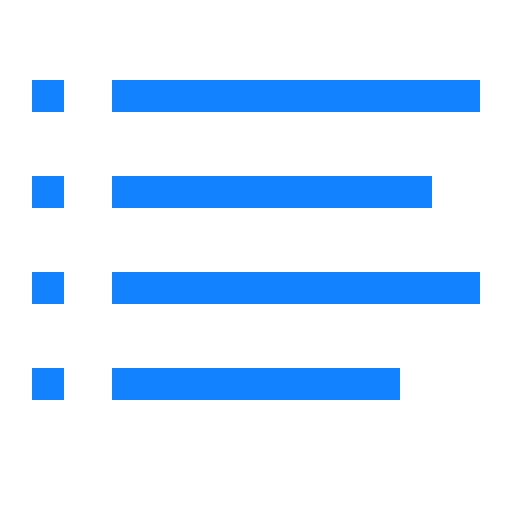 Bullet, item, line, list, menu, paragraph, text icon