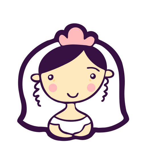 Avatar, bride, girl, heart, love, person, woman icon