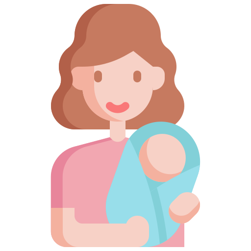 Mom, family, baby, kid, child, woman, motherhood icon