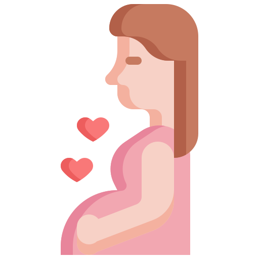 Pregnant, woman, pregnancy, baby, gestation, fertility, reproduction icon