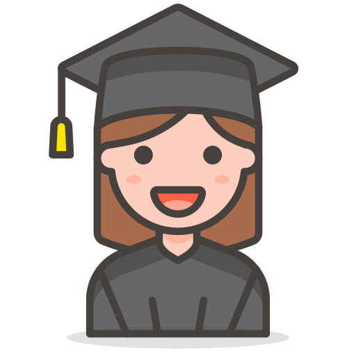 Woman, student icon