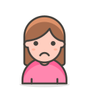Woman,Frowning