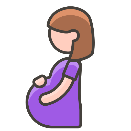 Woman, pregnant icon