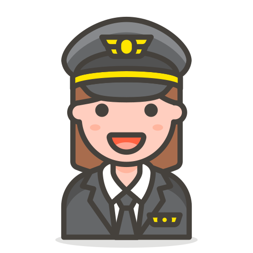 Woman, pilot icon