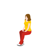 Female, sitting, woman, avatar, girl, person, user icon
