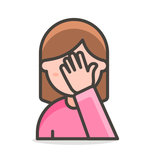 Woman, facepalming icon