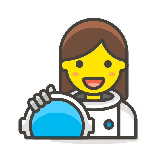 Astronaut, woman icon