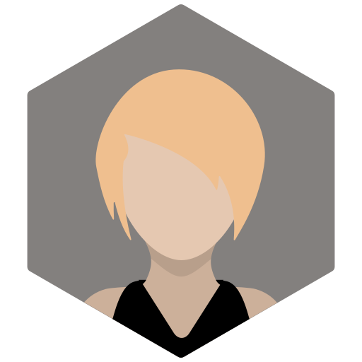 Blonde, portrait, avatar, female, woman, profile icon