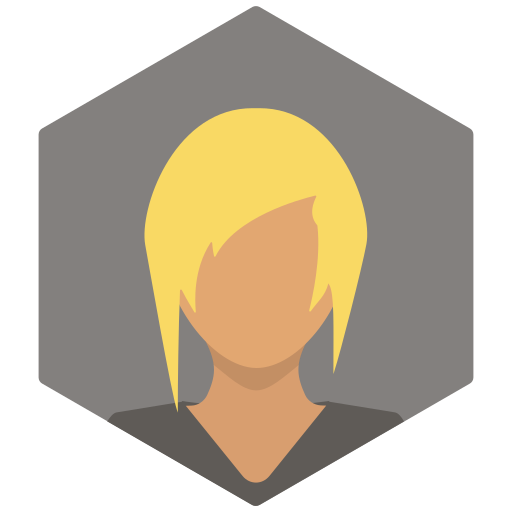 Avatar, blonde, female, portrait, profile, sporty, woman icon