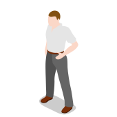 Male, man, standing, business, human, user icon