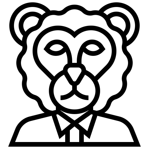 Animal, avatar, circus, lion, show icon