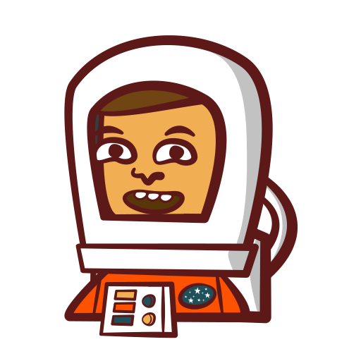 Astronaut, avatar, science, space icon
