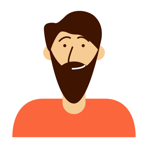 Avatar, beard, man, person icon