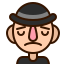 Man with hat emojis icon 64x64