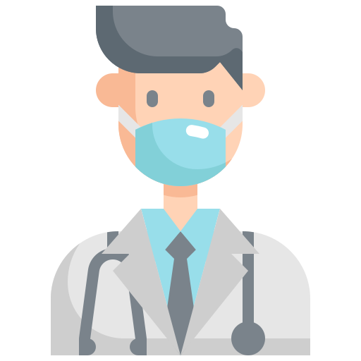 Avatar, doctor, man, mask, user icon