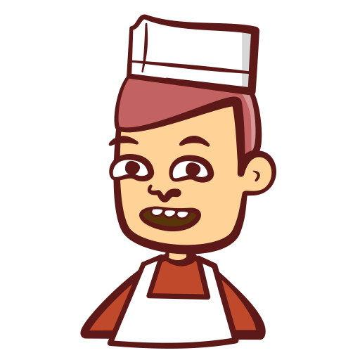Cook, apron, avatar, chef, male icon