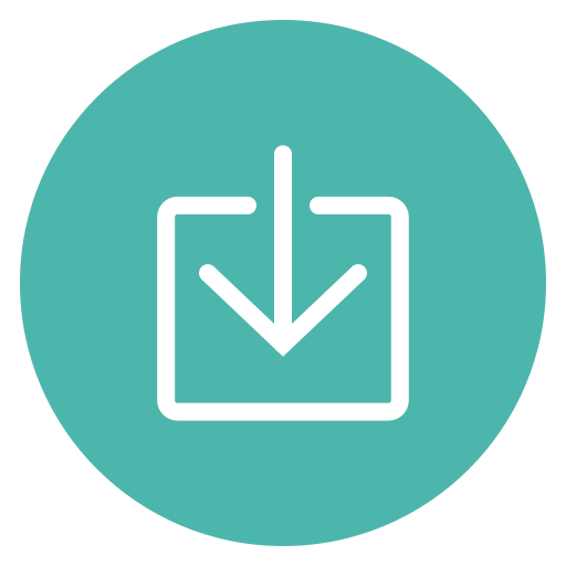 Circle, data, outline, save, style, guardar icon