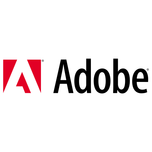 Adobe, logo, systems icon