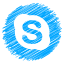 Social Icons Scribble icon 64x64