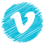 Social Icons Scribble icon 64x64