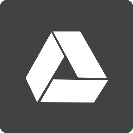 Drive, google, media, social, square icon