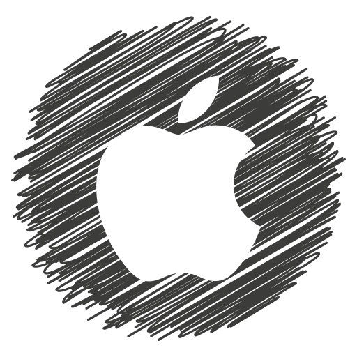 Apple, media, social icon