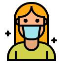 Avatar,Coronavirus,Covid19,Face,Mask,Sick,Woman ok 