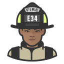 Black,Coronavirus,Female,Firefighter